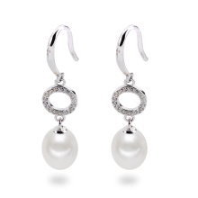 Lange Art-natürliche reale Perlen-Ohrring-Schmucksachen
